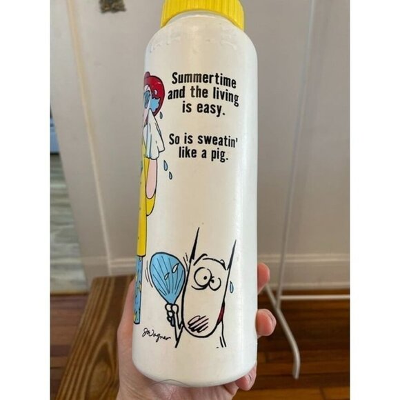 Vintage Summertime and the Living is Easy So is Sweatin Like a Pig Water Bottle - Picture 5 of 7